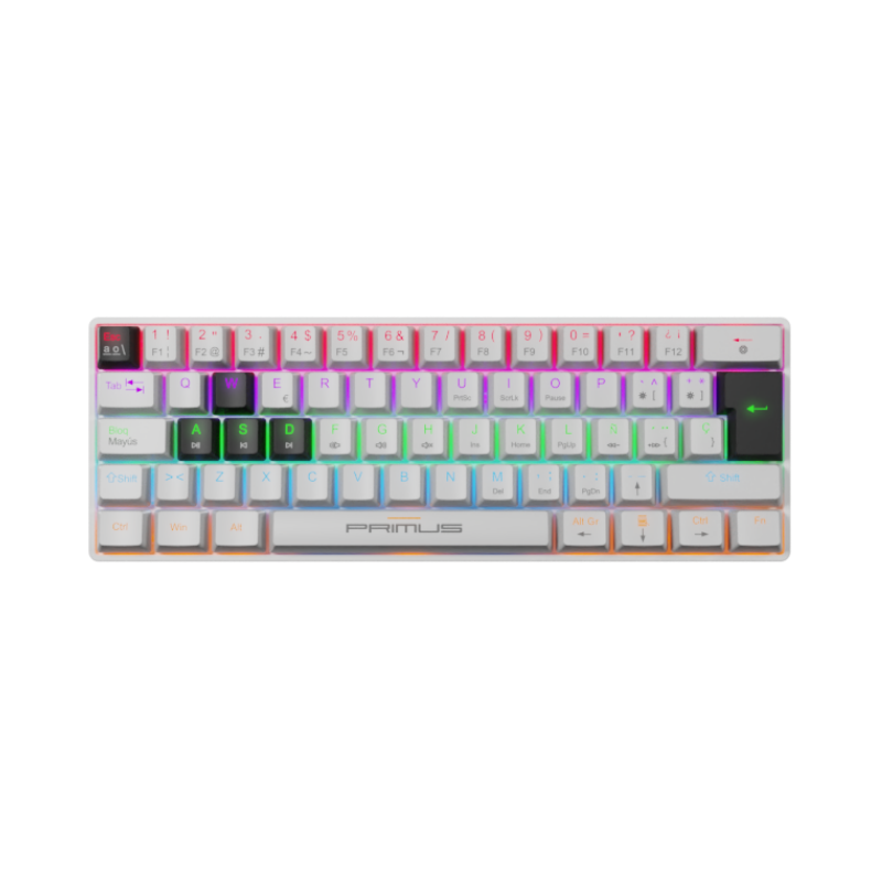 TECLADO MECANICO PRIMUS BALLISTA61T - BLANCO