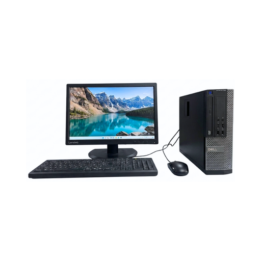 [TEC-DSK-012] COMBO PC DE OFICINA - OPTIPLEX 3020 SFF - MONITOR LENOVO 20 PULGADAS - TECLADO Y MOUSE
